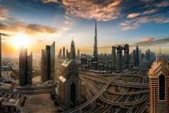 cityscape-against-sky-sunset